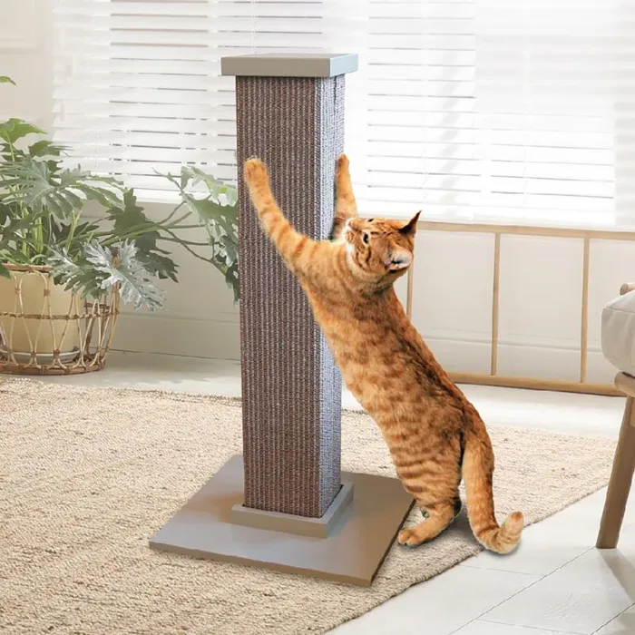 32 In. Ultimate Scratching Post - Gray