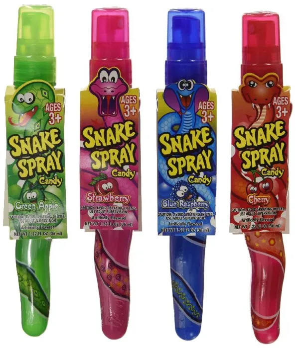 Snake Spray Candy - Assorted Flavors