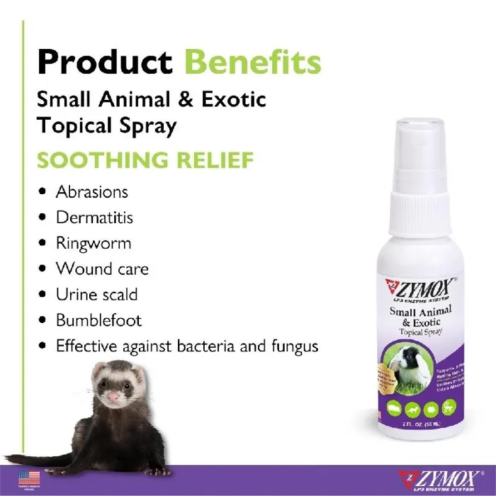 Zymox Small Animal & Exoytic Topical Spray 2oz