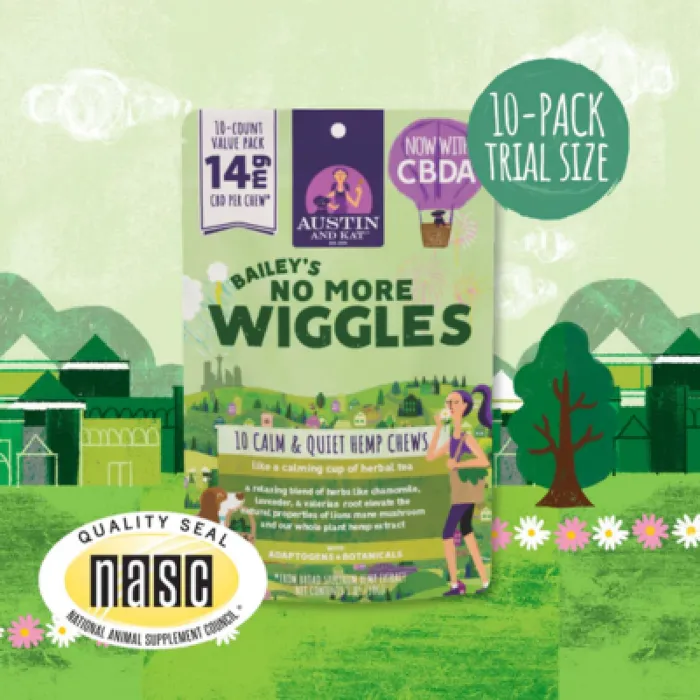 Austin & Kat No More Wiggles Chew 14-mg 10-pk