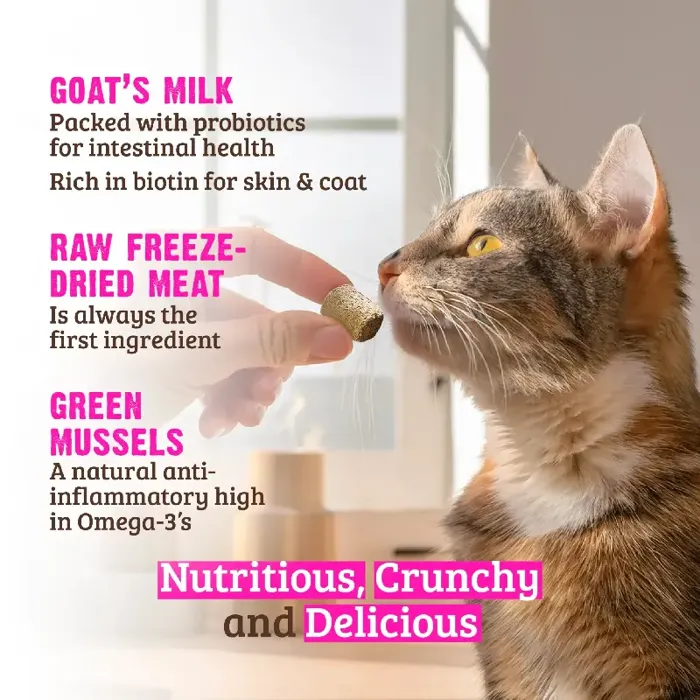 Rawz Freeze Dried Cat Treats - Rabbit & Goat's Milk 1oz