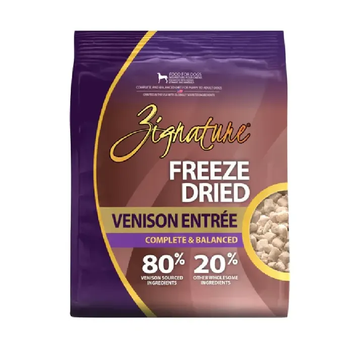 Zignature Freeze Dried Venison Entrée 4 Oz
