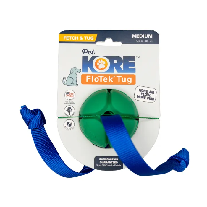 Petkore Flotek Tug For Dogs, Green, Medium