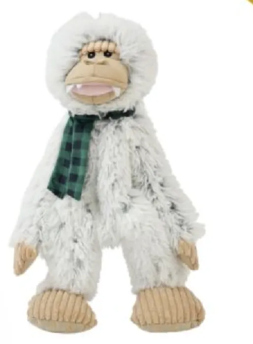 Tall Tails Yeti With Scarf Dog Toy