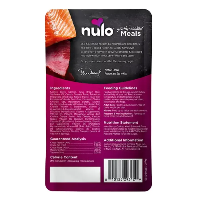 Nulo Cat Gently Cooked Salmon & Tuna Recipe 3.5 oz