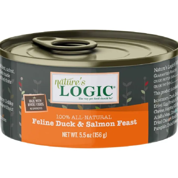 Nature's Logic Feline Duck Salmon 5.5 Oz