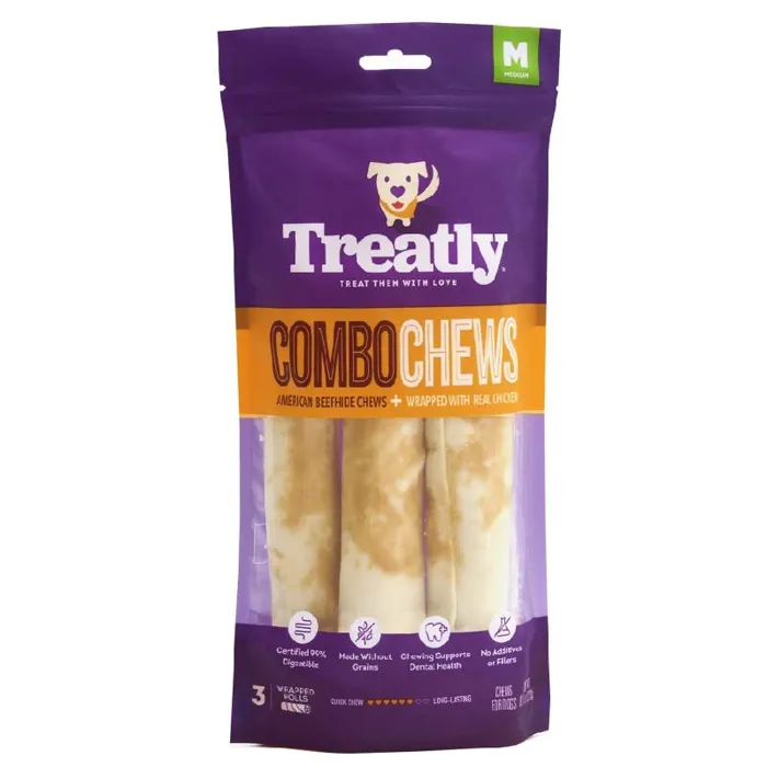 Treatly Combo Beefhide Rolls - Chix Meat Wrap