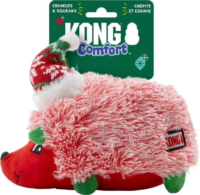 Kong Holiday Comfort Hedgehug Red Medium
