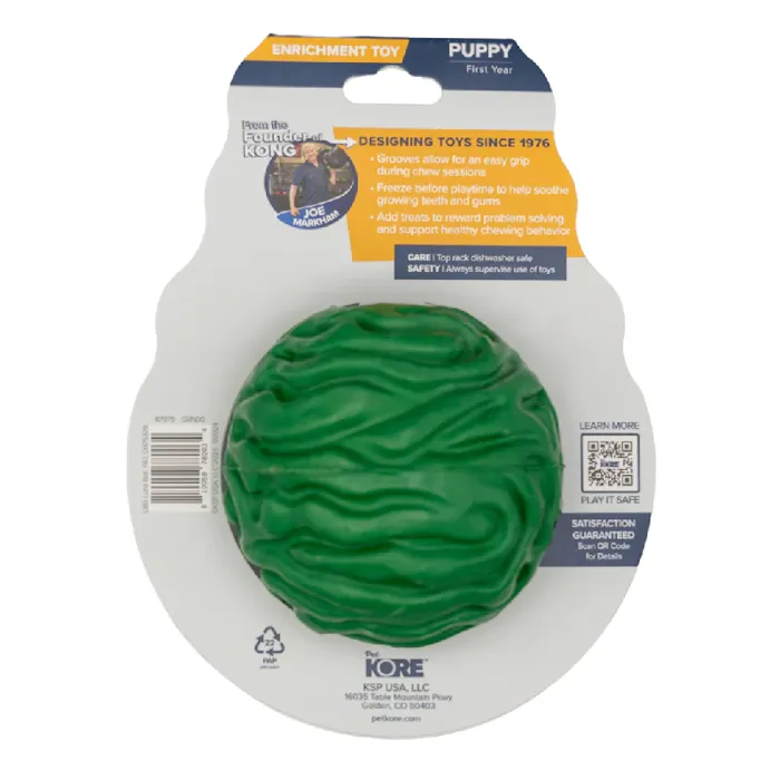 Petkore Luna Ball For Dogs, Green, 4"