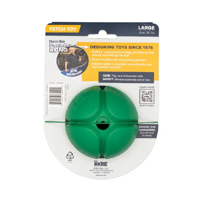 Petkore Flotek Ball For Dogs, Green, Large