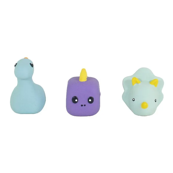 Li'l Pals Latex 3 Piece Toy Set, Chunk Dinos