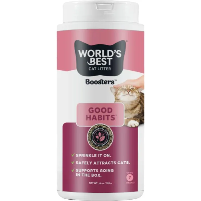 Worlds Best Cat Litter Booster Good Habits 18oz