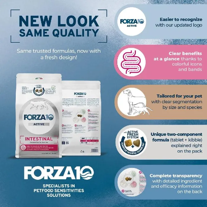 Forza10 Cat Active Intestinal 3.3-lb - Fish