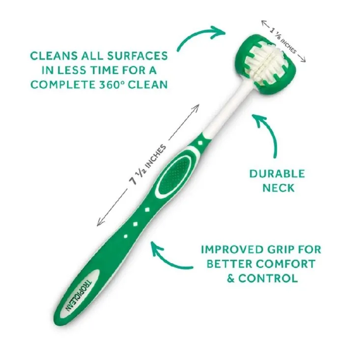 Fresh Breath Triple Flex Toothbrush for Dogs
Small