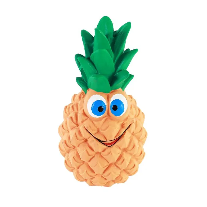 Rascals By Coastal Latex Dog Toy, Pineapple, 5"