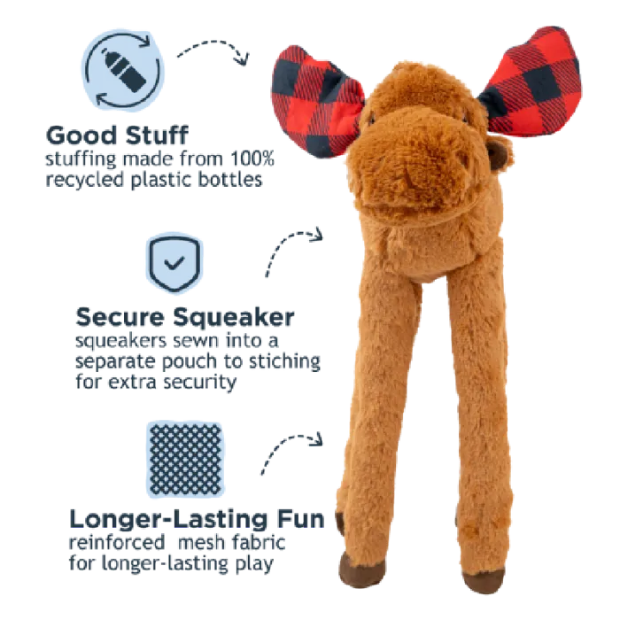 Tall Tails Moose Gangly Plush Dog Toy
