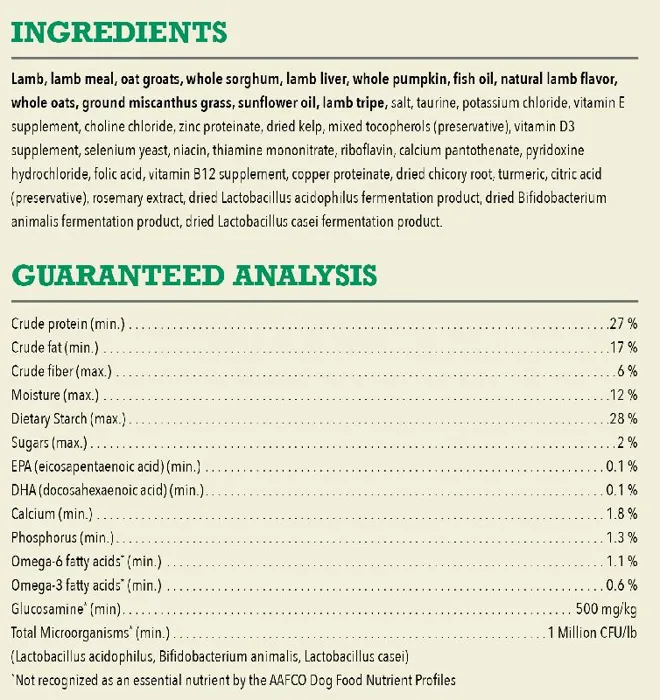 Acana Wholesome Grains Lamb & Pumpkin Dry Dog Food 22.5-lb