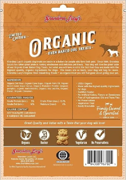Grandma Lucy's Organic Pumpkin Pie Recipe 8-oz