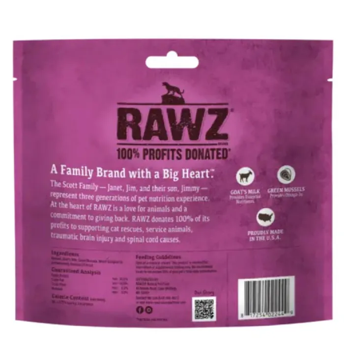Rawz Freeze Dried Cat Treats - Venison & Goat's Milk 1oz