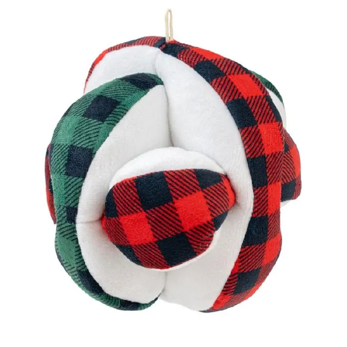 Plaid Ball Plush Puzzle