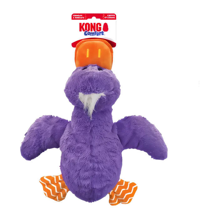 KONG Comfort Jumbo Duck XL purple rear view with tag