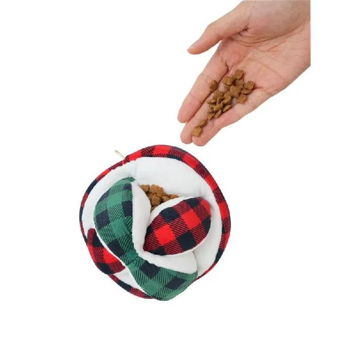 Plaid Ball Plush Puzzle