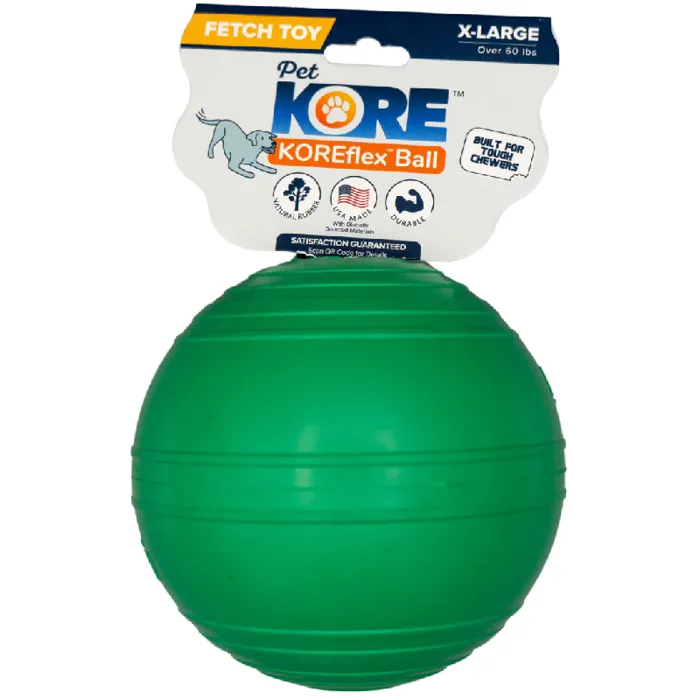 Petkore Koreflex Ball For Dog, Green, 4.75