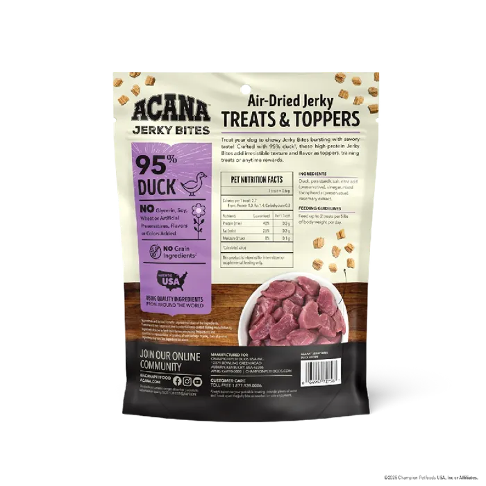 Acana Treat Jerky Bites Duck 6oz