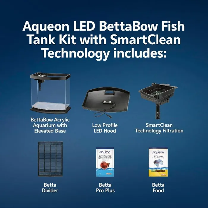 2.5gal Bettabow Kit LED Smartclean Black