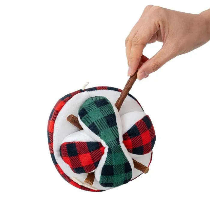 Plaid Ball Plush Puzzle