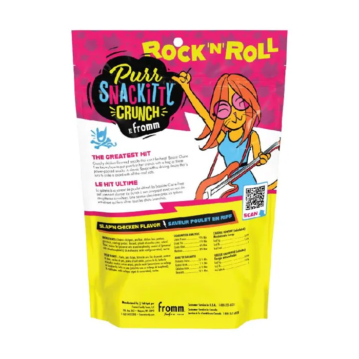 Fromm Purr Snackitty Crunch Slap'n Chicken Treat 3oz