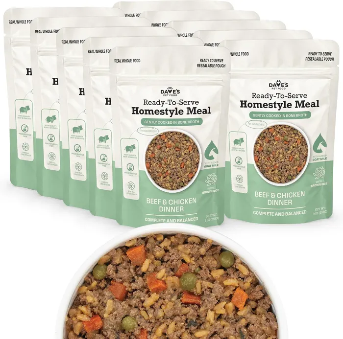 Dave's Beef & Chicken Brown Rice pouch multipack