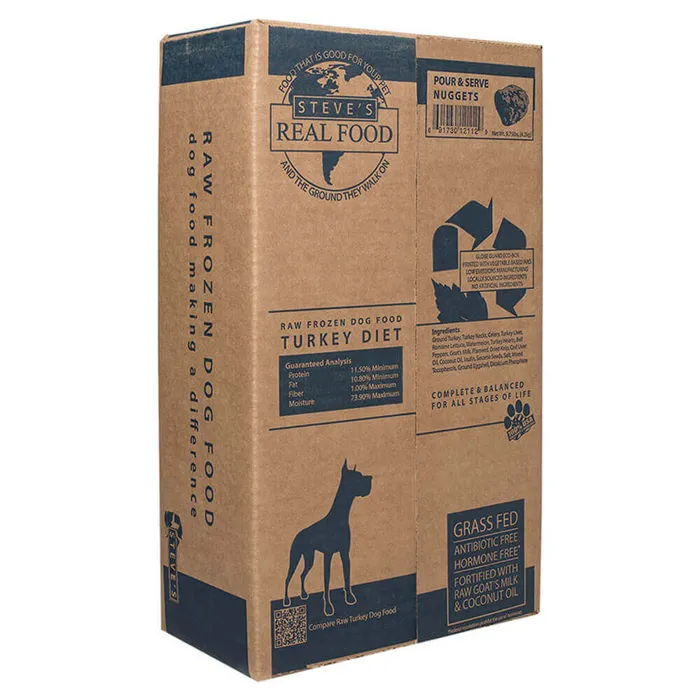 Steve's Real Food Frozen Turkey Nuggets 9.75-lb