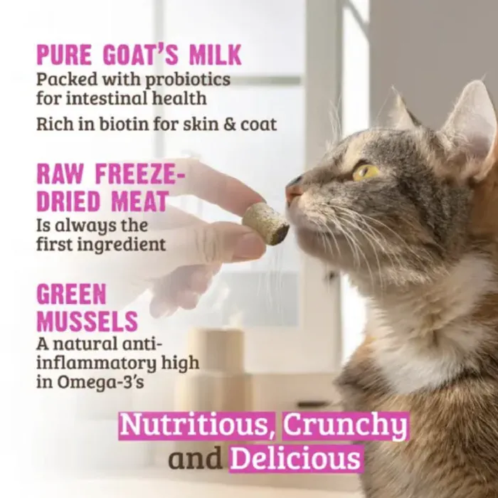 Rawz Freeze Dried Cat Treats - Venison & Goat's Milk 1oz
